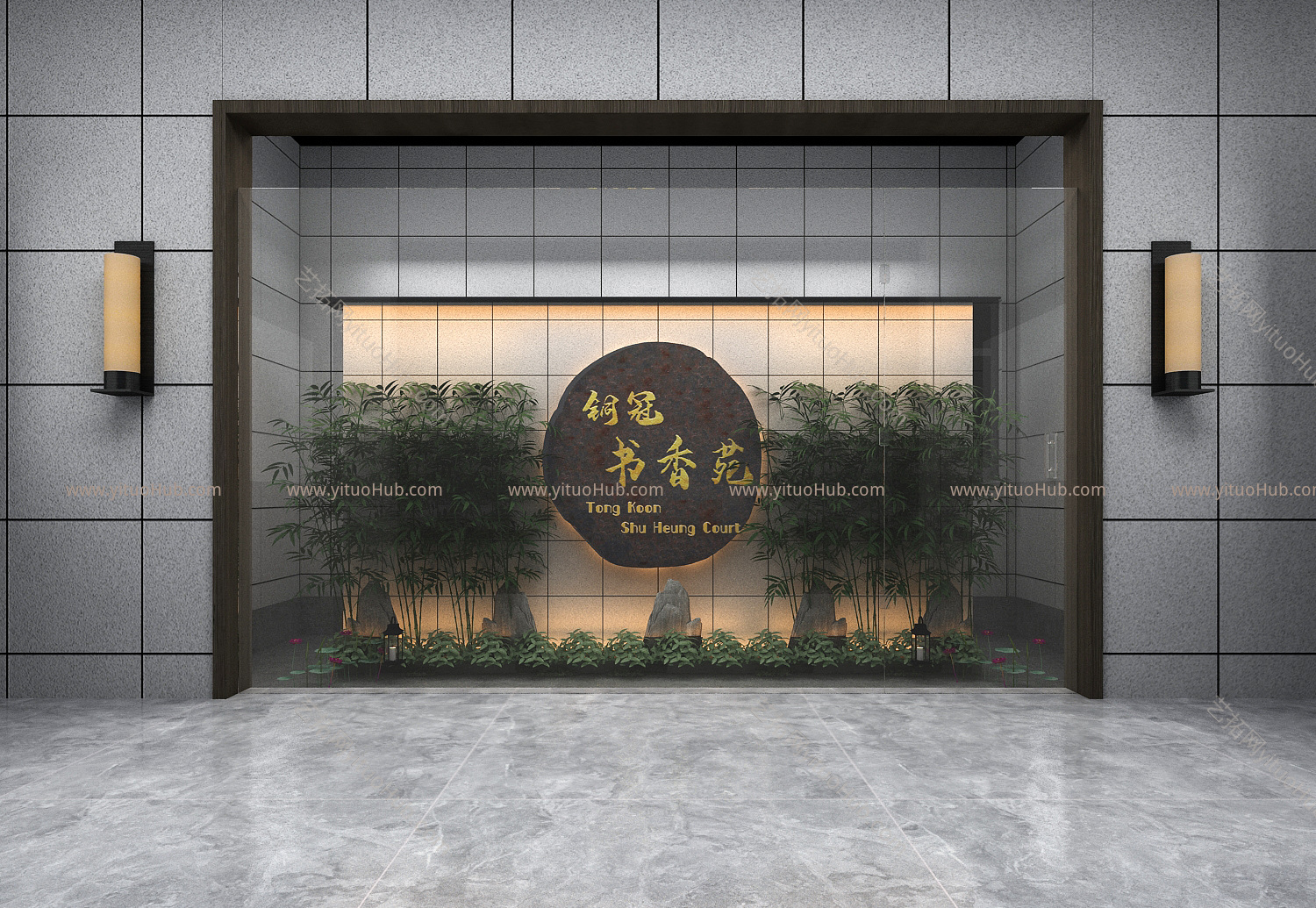 现代橱窗 入口大门