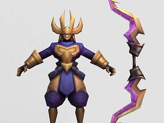 现代LOL王者荣耀游戏人物模型