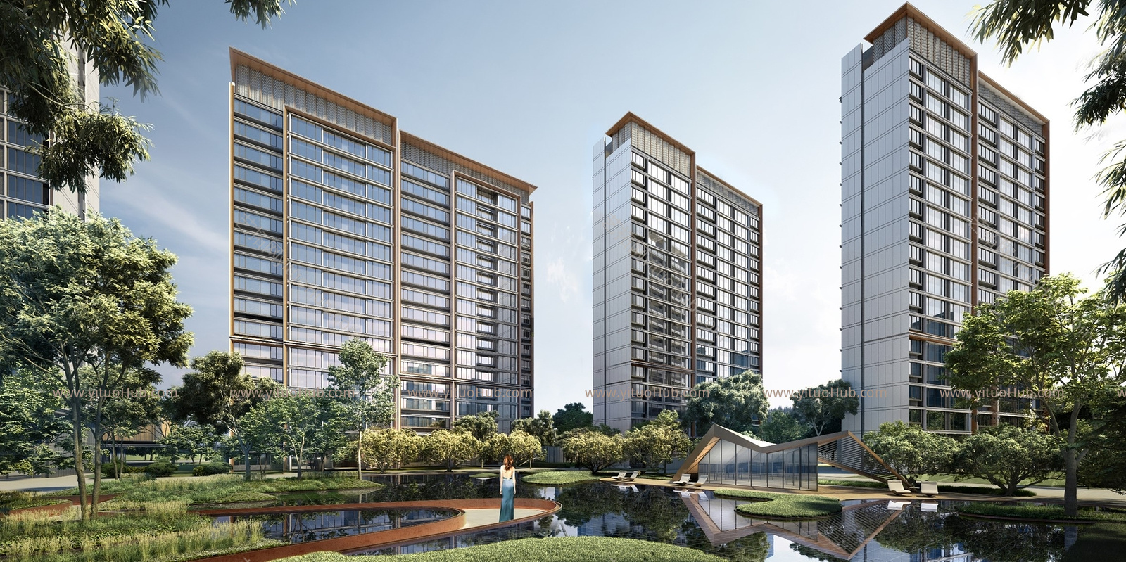现代上海仁恒小区建筑 上海天华建筑设计