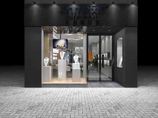 现代珠宝店橱窗