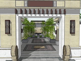 中式别墅样板区