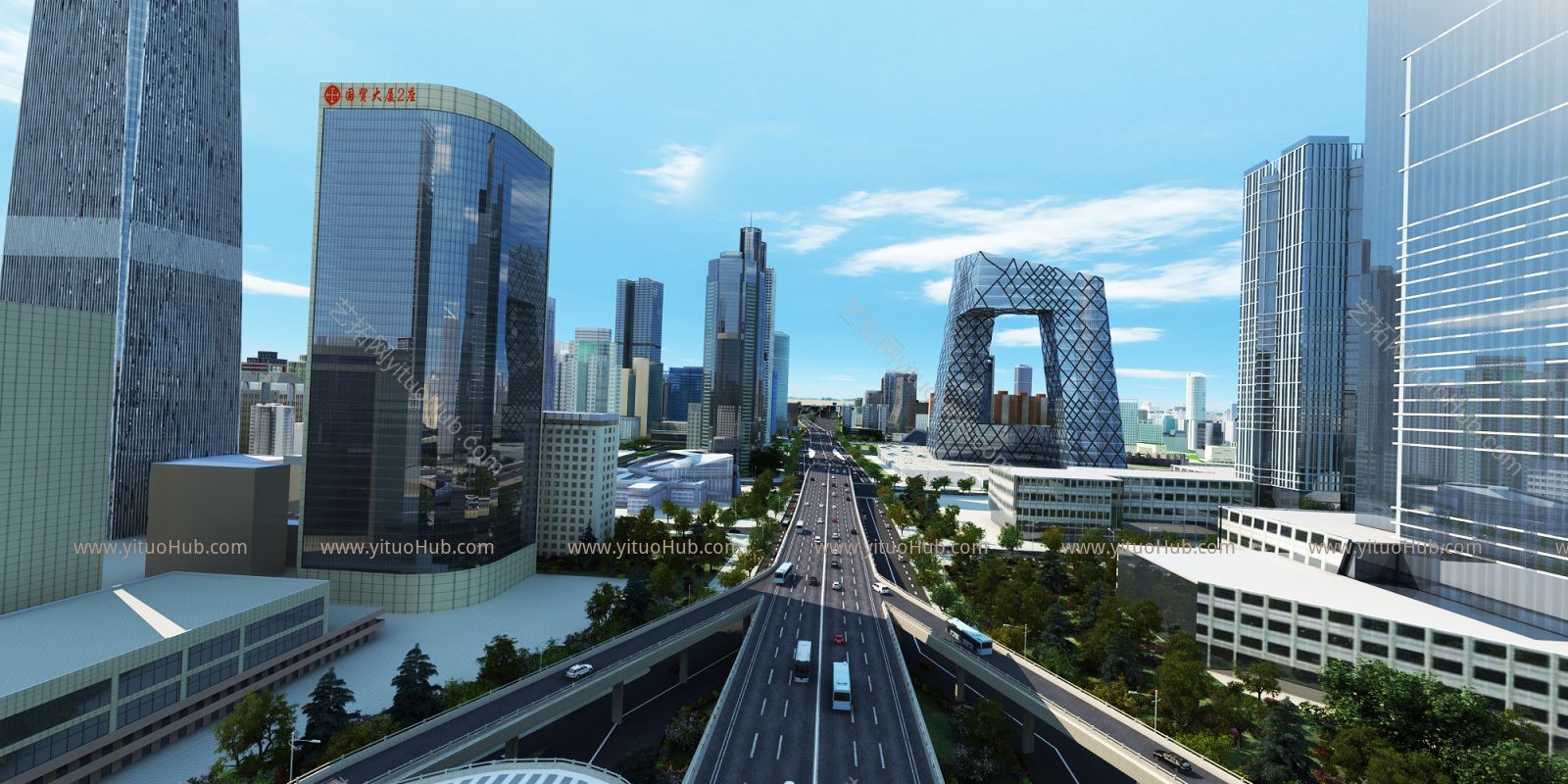 现代商业建筑外观