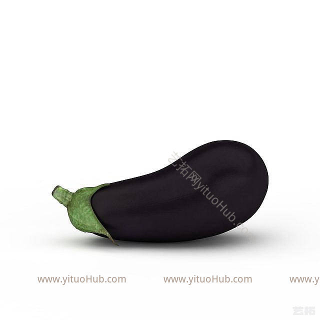 现代紫茄子模型