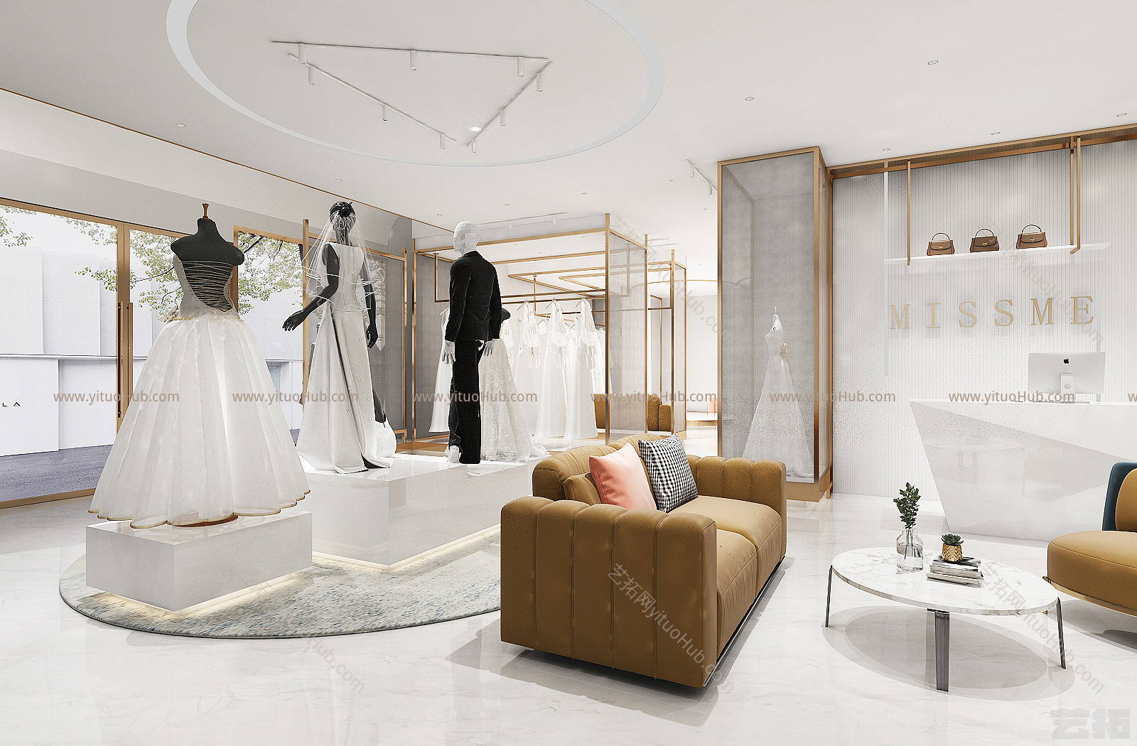 现代婚纱摄影 服装店  