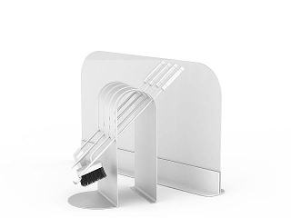 现代厨房清洁器材挂架模型