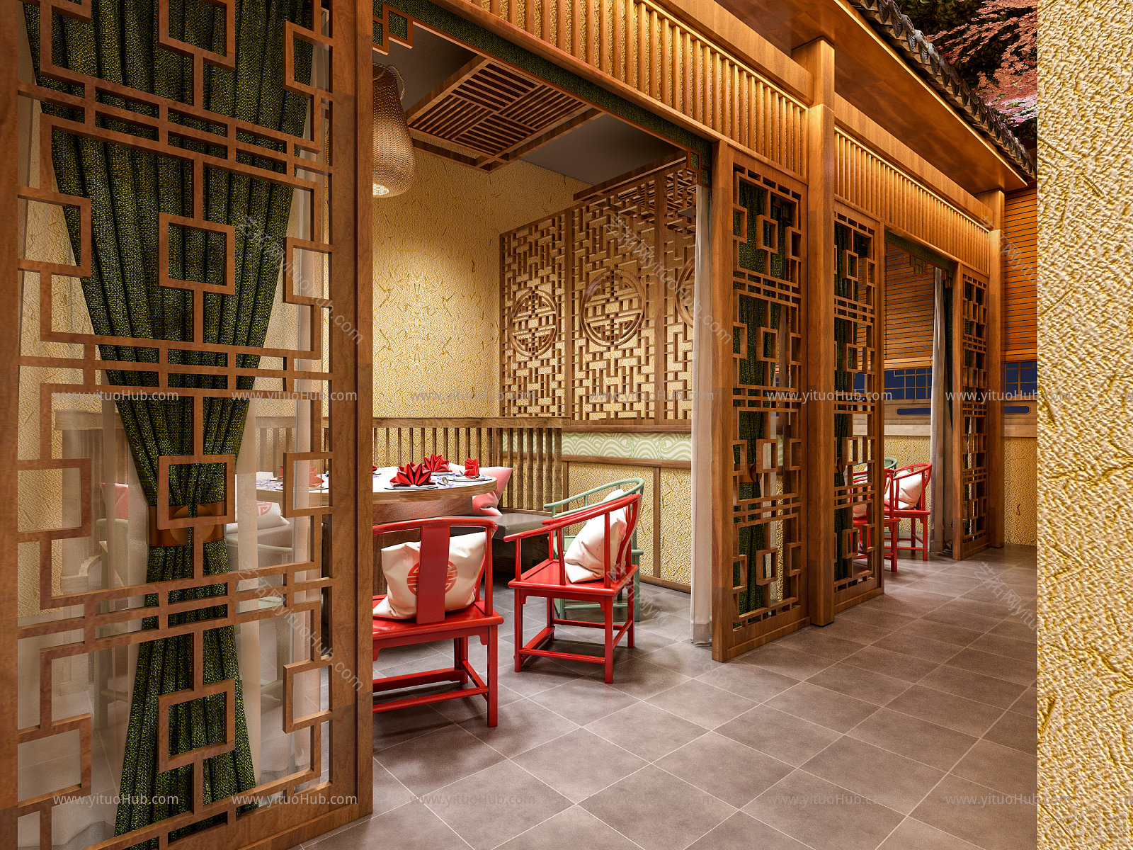 新中式中餐厅 包厢