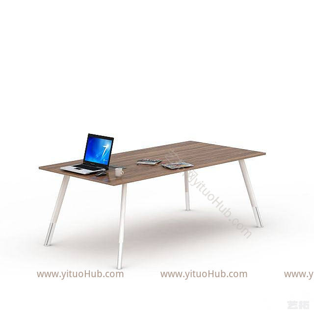 现代办公桌子模型