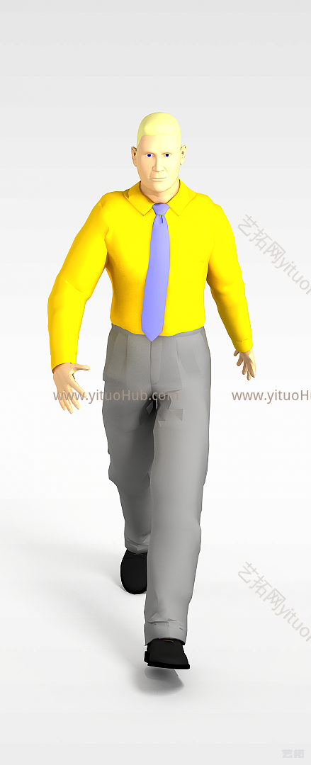 现代国外白领男人模型