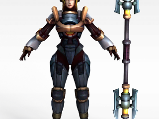 现代LOL拉克丝光辉女郎模型