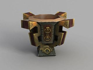现代魔兽世界圆鼎模型