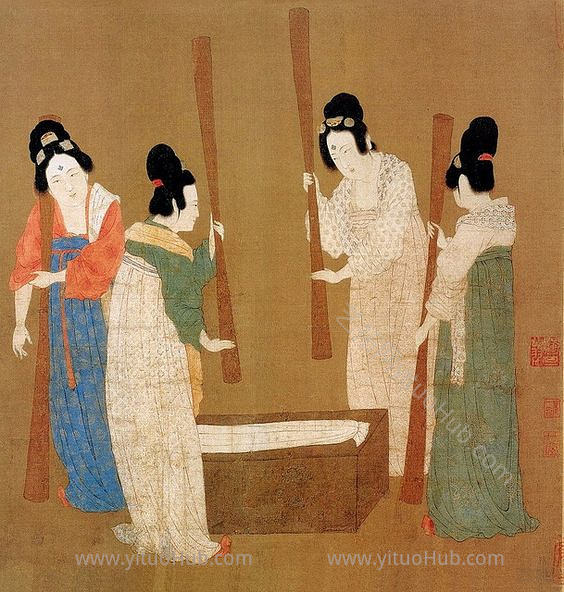 韩国韩式朝鲜族古典人物字画 (90)