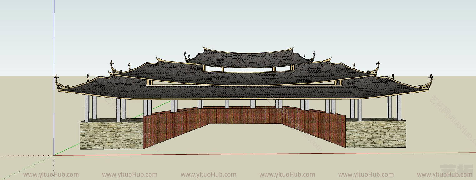 泰顺廊桥 廊桥建筑