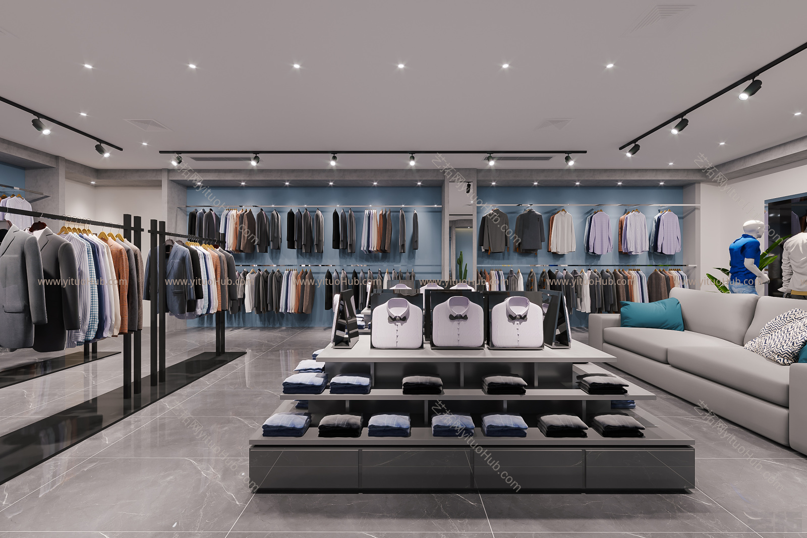 现代服装鞋店