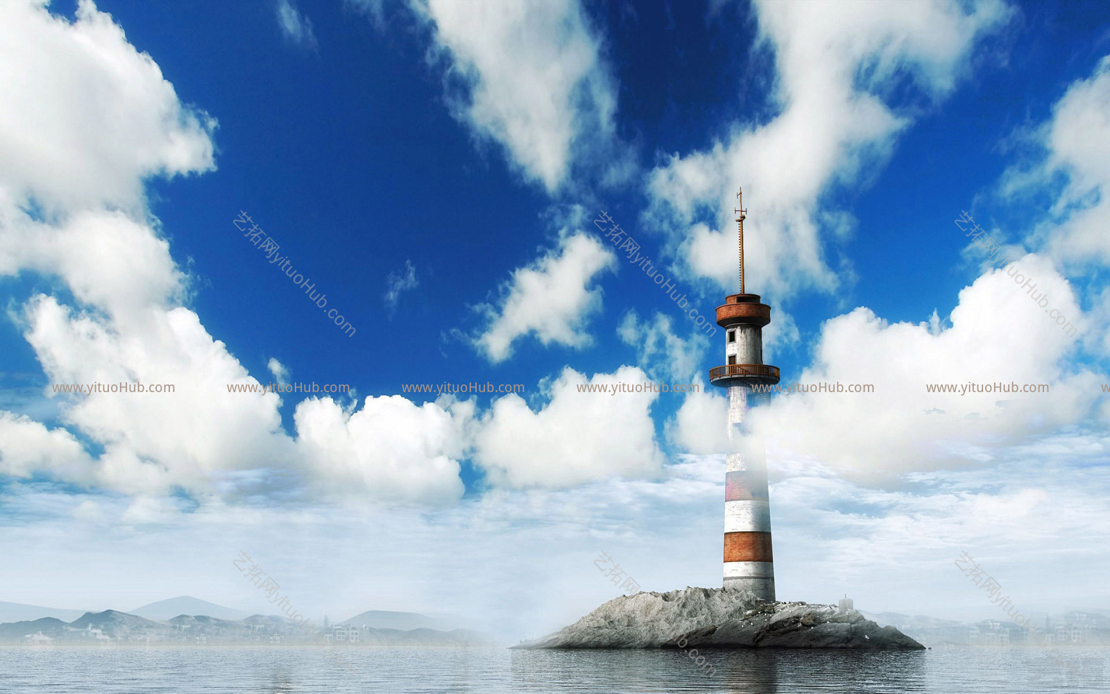 海边户外风景贴图