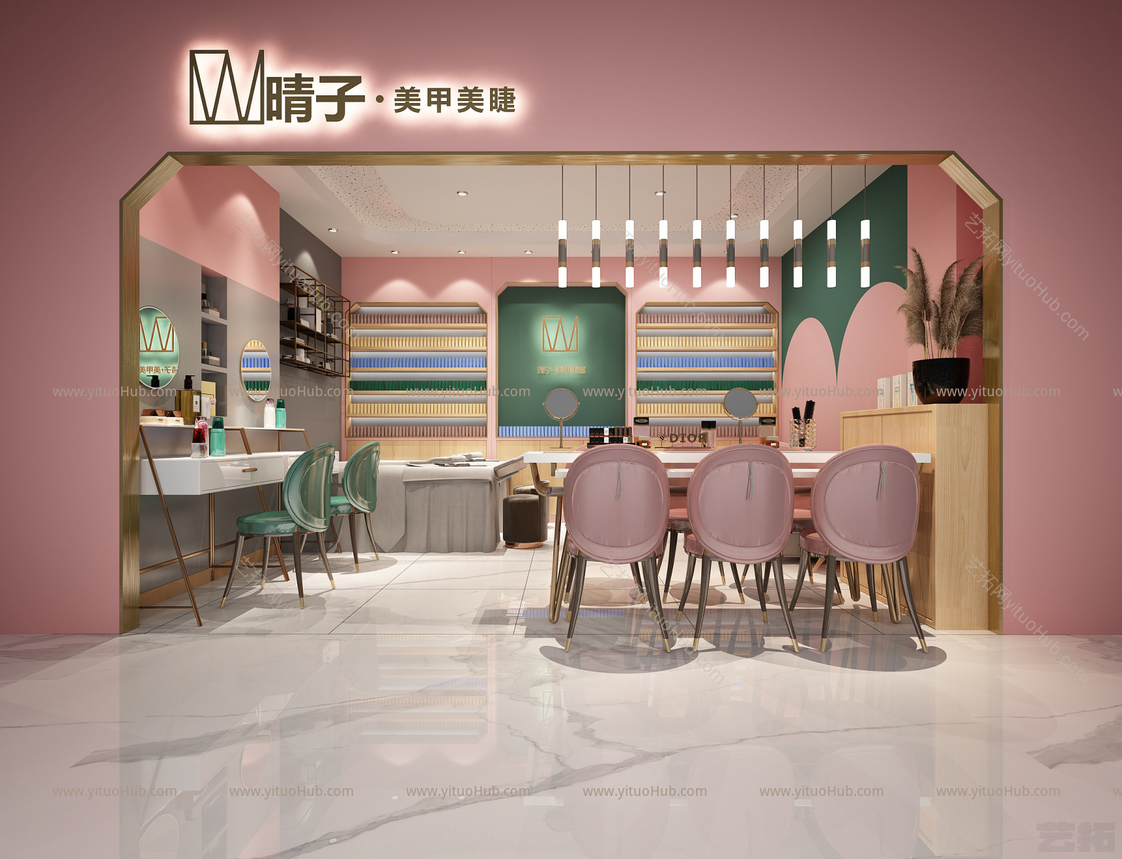 现代美容美甲美睫店