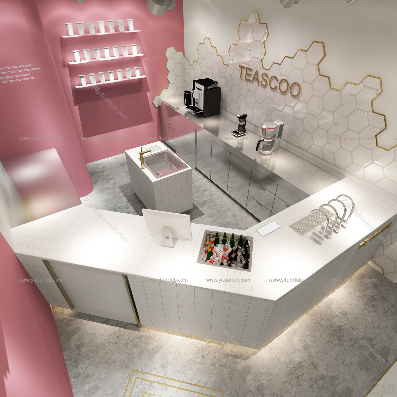 现代咖啡店 水吧 奶茶店 饮品店 糕点店 甜品店 奶茶吧