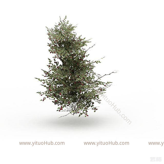 现代游戏树木模型