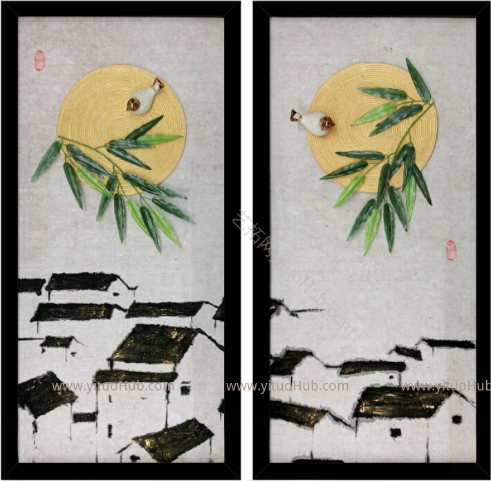 新中式禅意装饰画-乾坤圆
