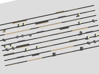 现代射灯 轨道灯 筒灯 嵌入式射灯