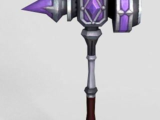 现代龙之谷武器斧头锤子模型