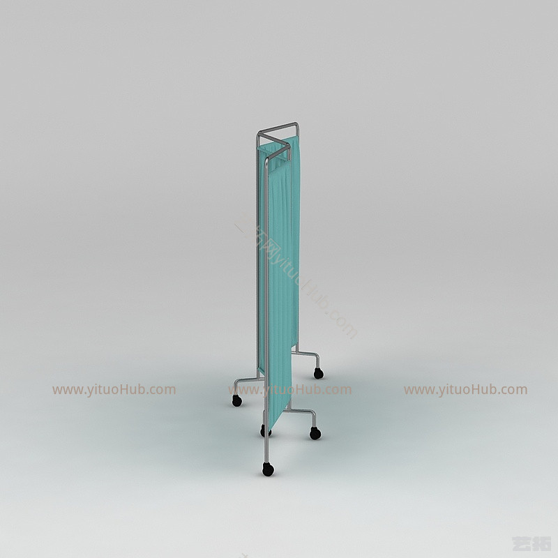 现代医用屏风模型