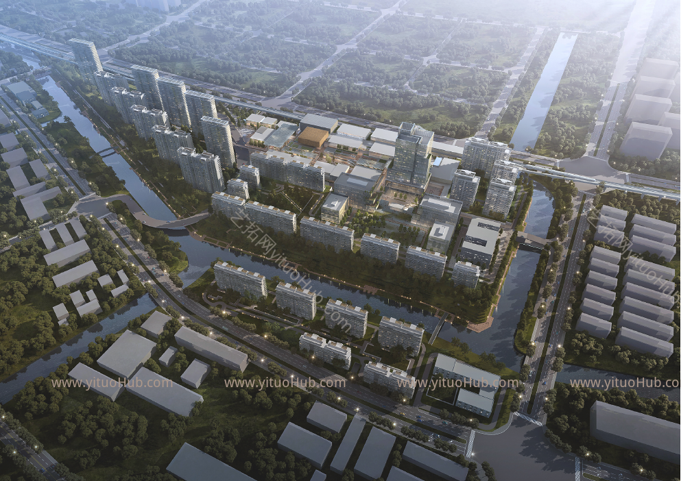 宝龙青浦徐泾段轨道交通17号线徐盈路上盖综合开发建筑概念方案设计