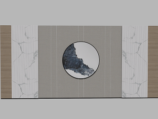 新中式背景墙