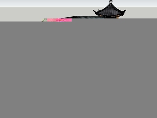 亭廊现代中式滨水景观