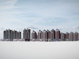 现代小区建筑
