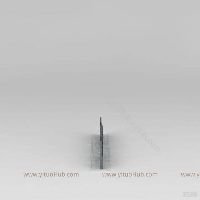 中式景墙模型