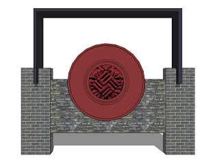 新中式景墙
