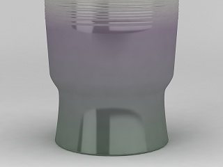 现代渐变色陶瓷瓶模型