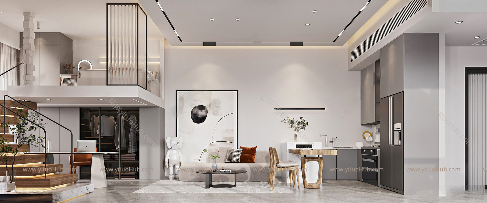 现代单身公寓LOFT