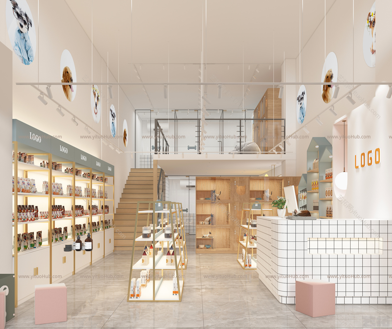 现代宠物店  