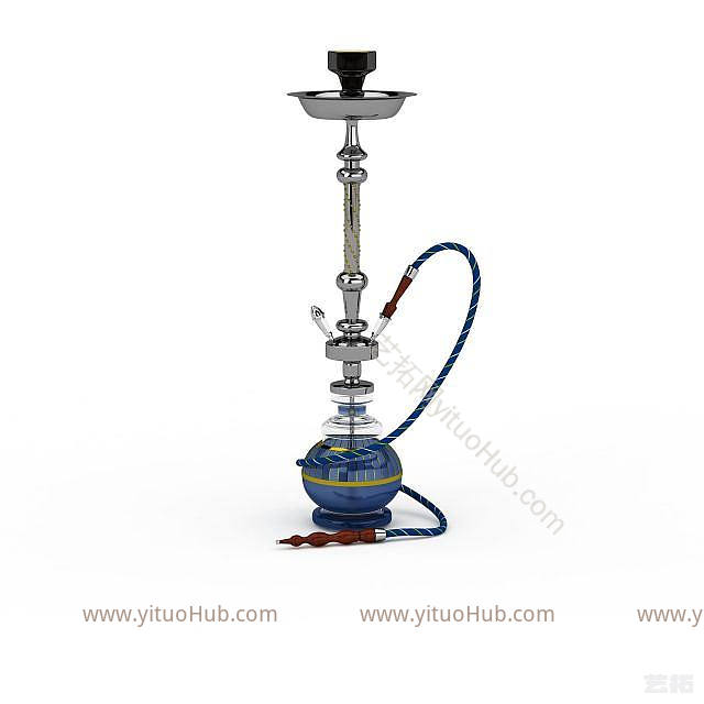 现代酒吧水烟模型