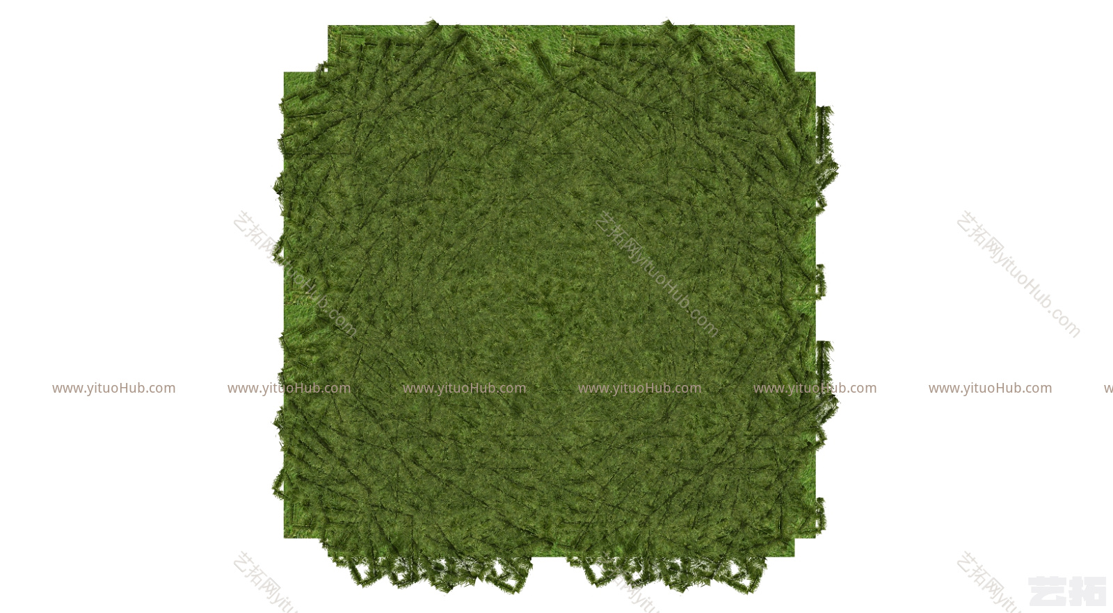 现代装饰植物 绿植墙组合  