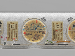 新中式风格墙饰墙绘
