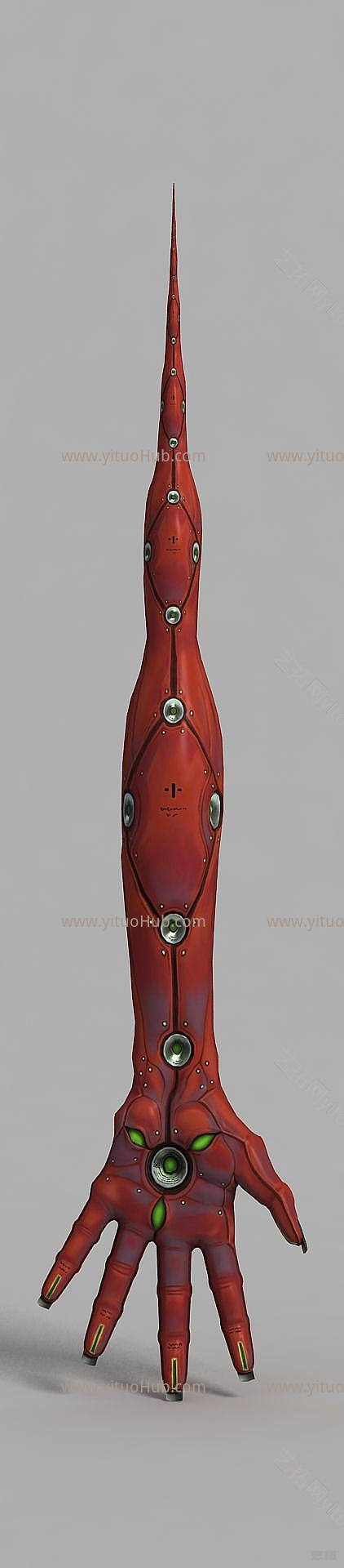 现代游戏手臂造型模型