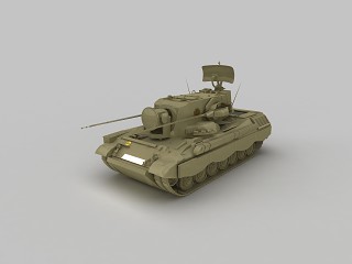 现代军用通信坦克模型