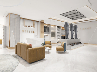 现代专卖店 服装店 婚纱店  