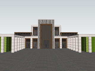 现代售楼处建筑