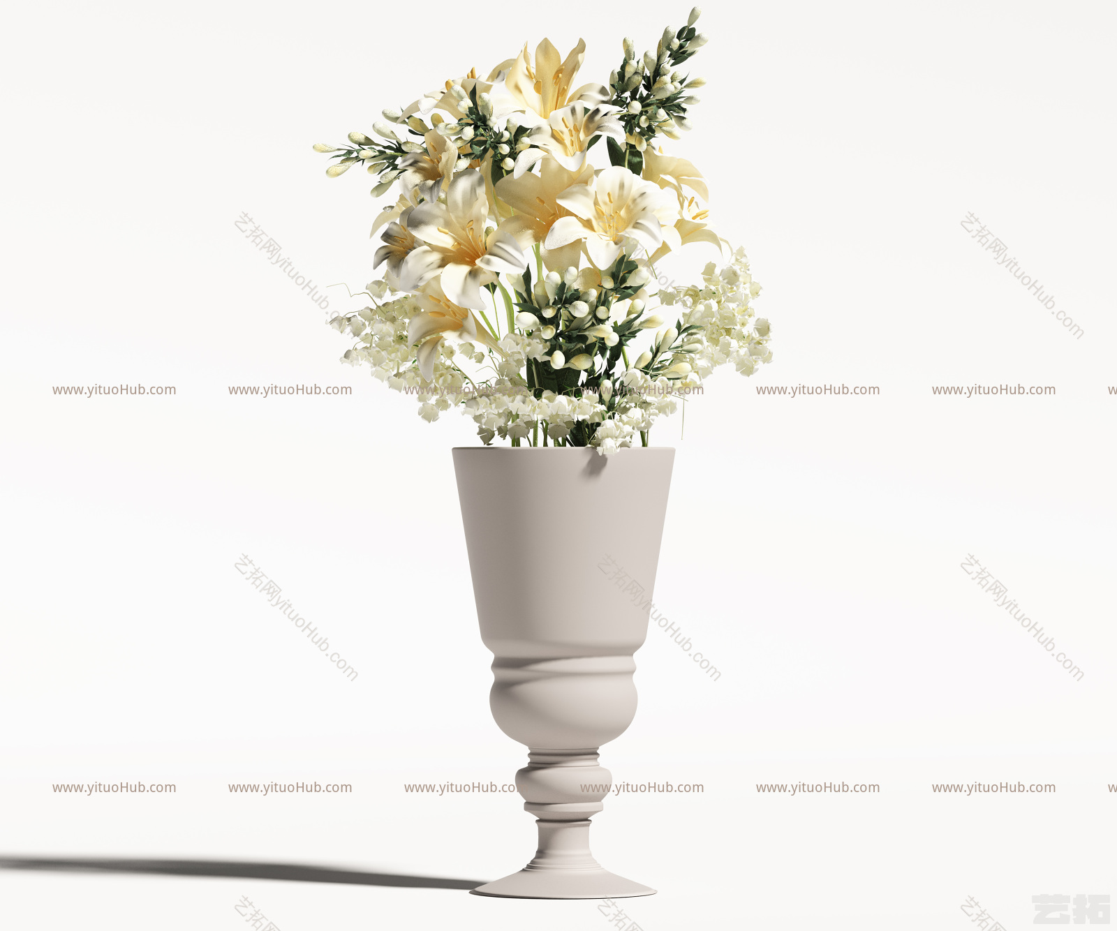 现代花瓶花艺组合 花瓶植物 花瓶花卉