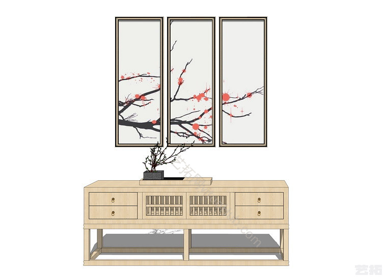 中式装饰柜