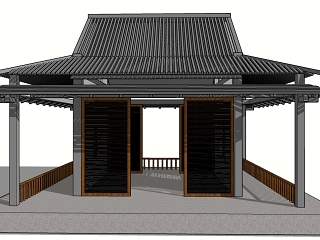 新中式廊架