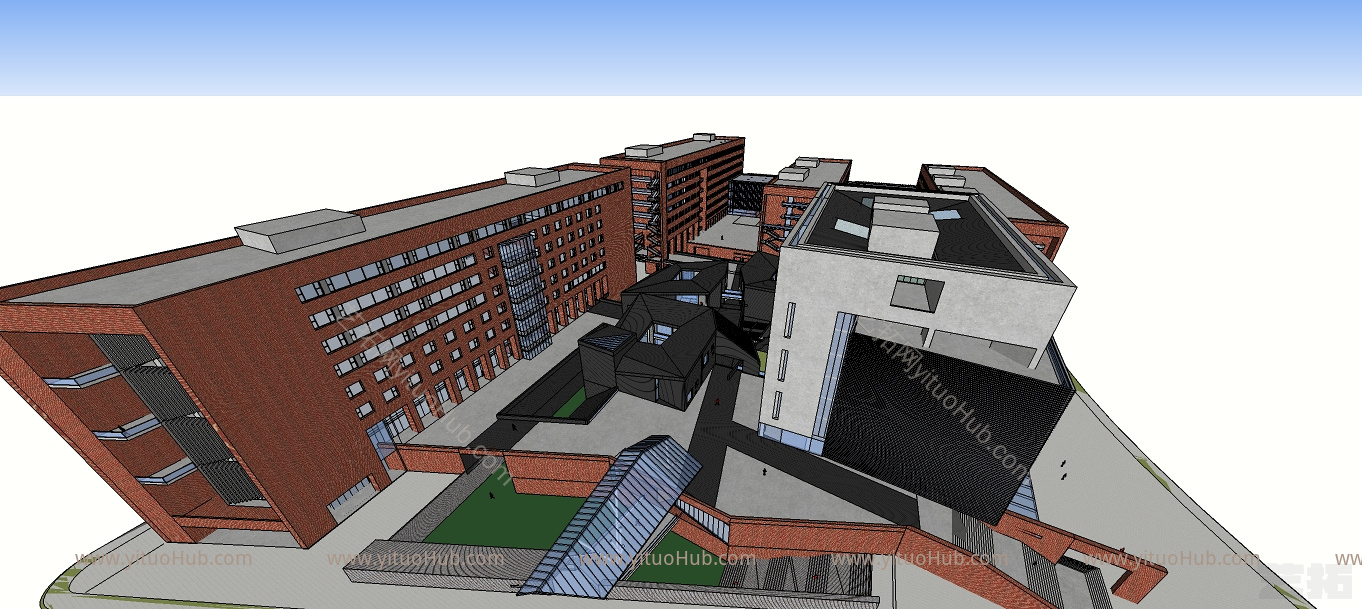 某大学新校区图书馆教学楼建筑