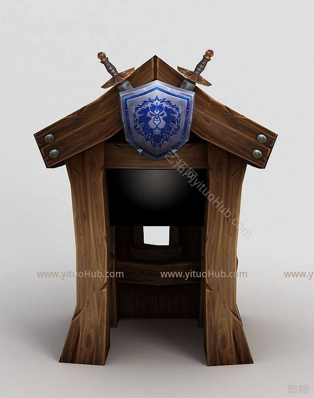 现代WOW魔兽场景道具模型