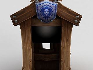 现代WOW魔兽场景道具模型