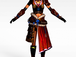 现代女士游戏角色模型