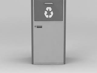 现代垃圾箱模型