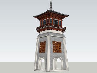 中式景观塔